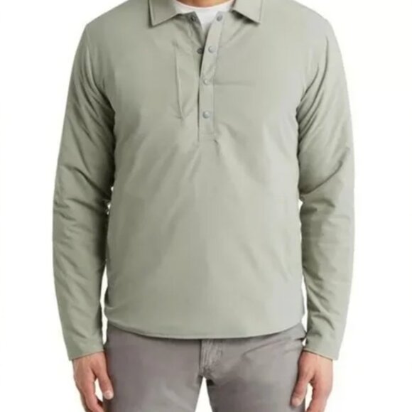 Peter Millar Crown Crafted Approach Insulated Snap Shirt Jacket Pullover Large - Picture 1 of 11